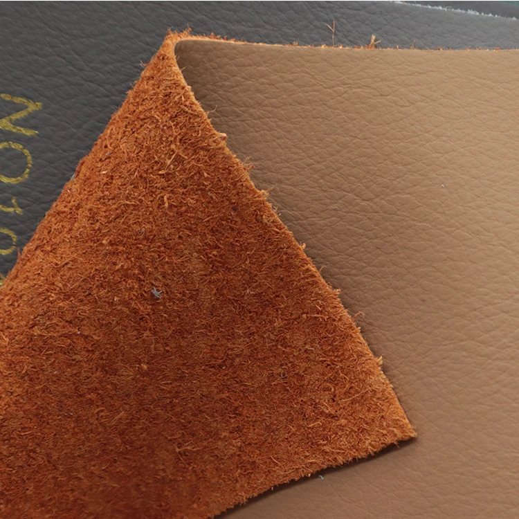 GRS certified 58% bovine fiber regenerated leather recycled genuine leather for bags shoes sofa