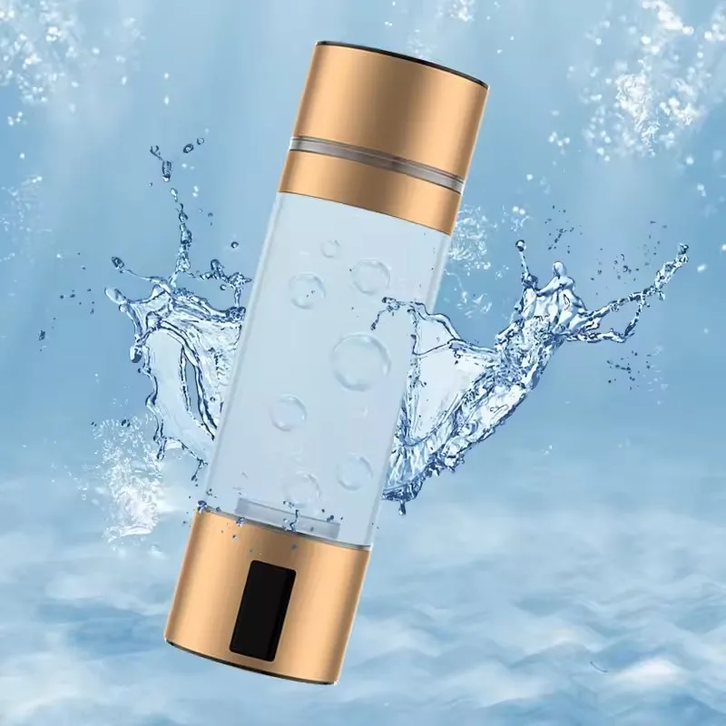 Latest Hydrogen Rich Water Cup 5/10 Min Electrolysis Mode Hydrogen Water Generator Bottle With an intelligent display