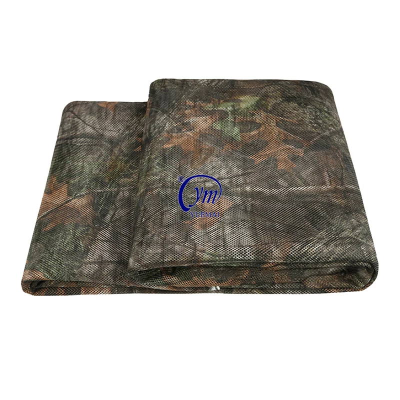 Camping Tactical Tree Stands Blind Burlap 300D Polyester Tree Camo Bionic Netting Cover