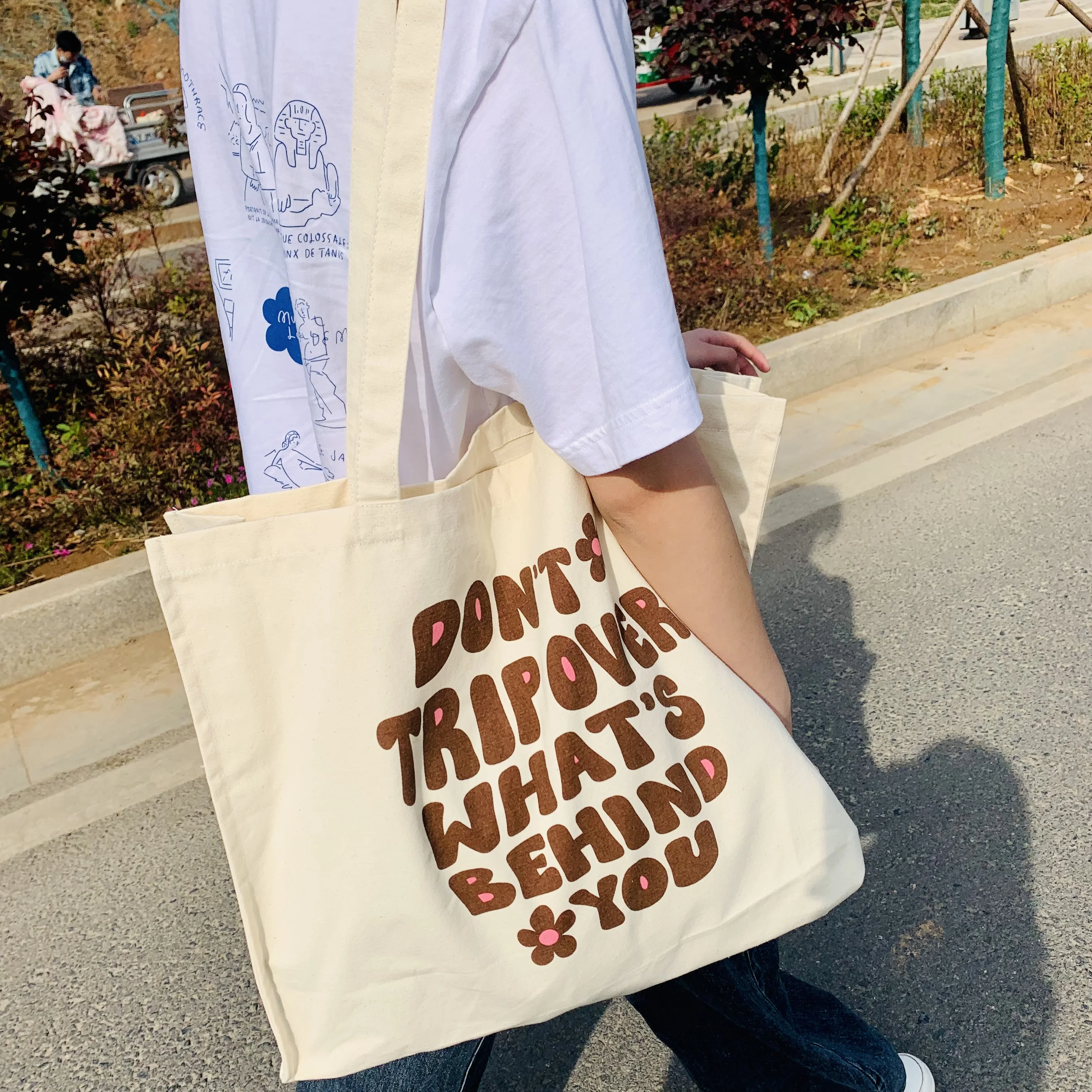 Wholesale Custom Print Logo Cheap Shopping Bags Plain White Blank Cotton Canvas Tote Bag