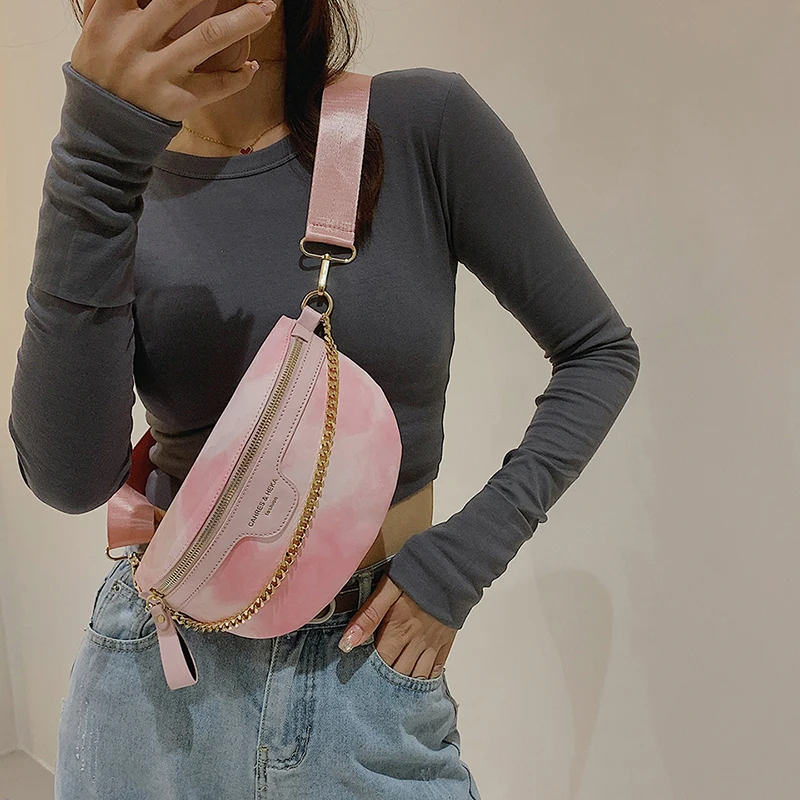 Tiktok made me buy Colorful fashionable waist bag ladies handbags wholesale Large capacity shopping bags for woman