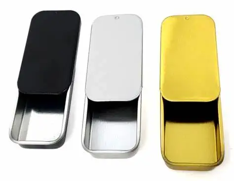 
small slider lid tins jewelry box candle tin lip balm tin box 