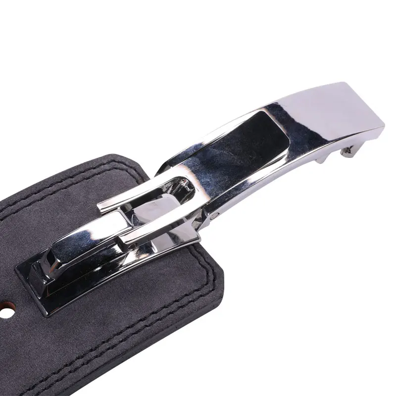 JT Top Selling Comfortable Durable Genuine Leather Adjustable Weight Lifting Lever Belt 10cm With Steel Buckle For Gym Workouts