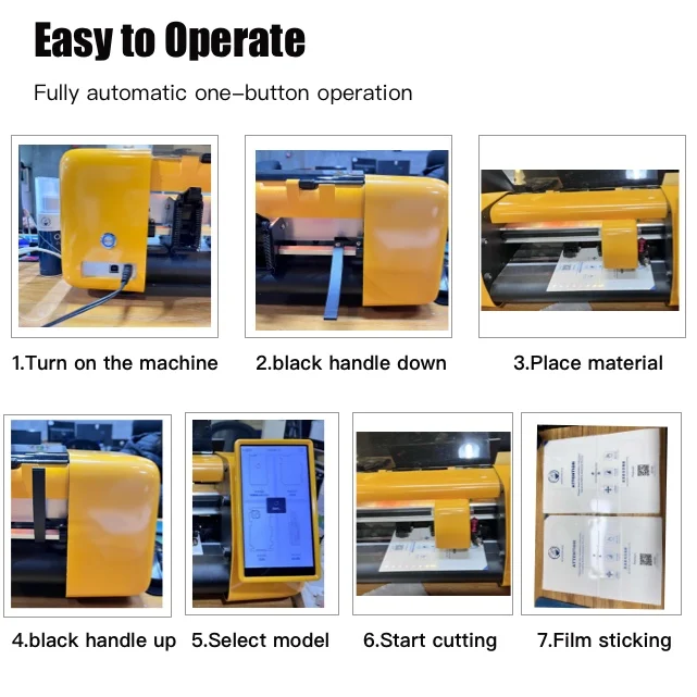 Высококачественная портативная машина для резки пленки изготовления протекторов экрана мобильного телефона оптовая