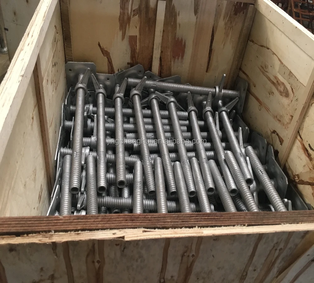 2023 New Hot Dip Galvanized Ringlock Scaffolding System Base Jack for Construction for Sale in China