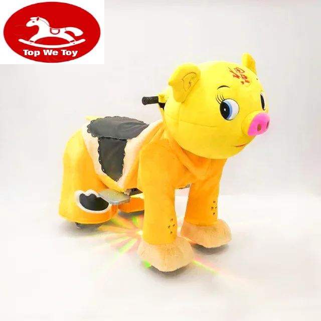 Happy Animals Ride Electric Stuffed Animals With Wheels