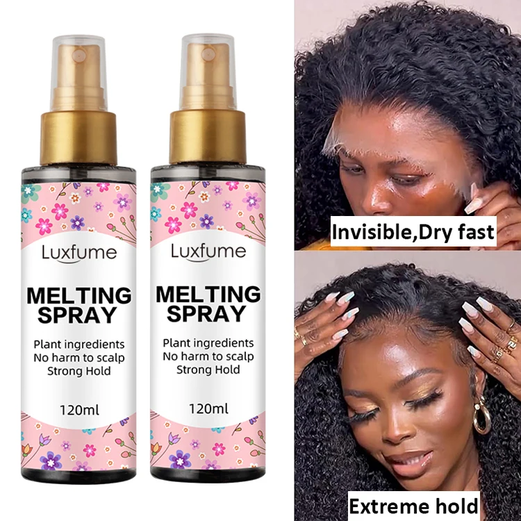 Wholesale Spritz Hair Glue Spray Lace Wig Adhesive Strong Hold Lace Wig Hair Glue Melting Spray
