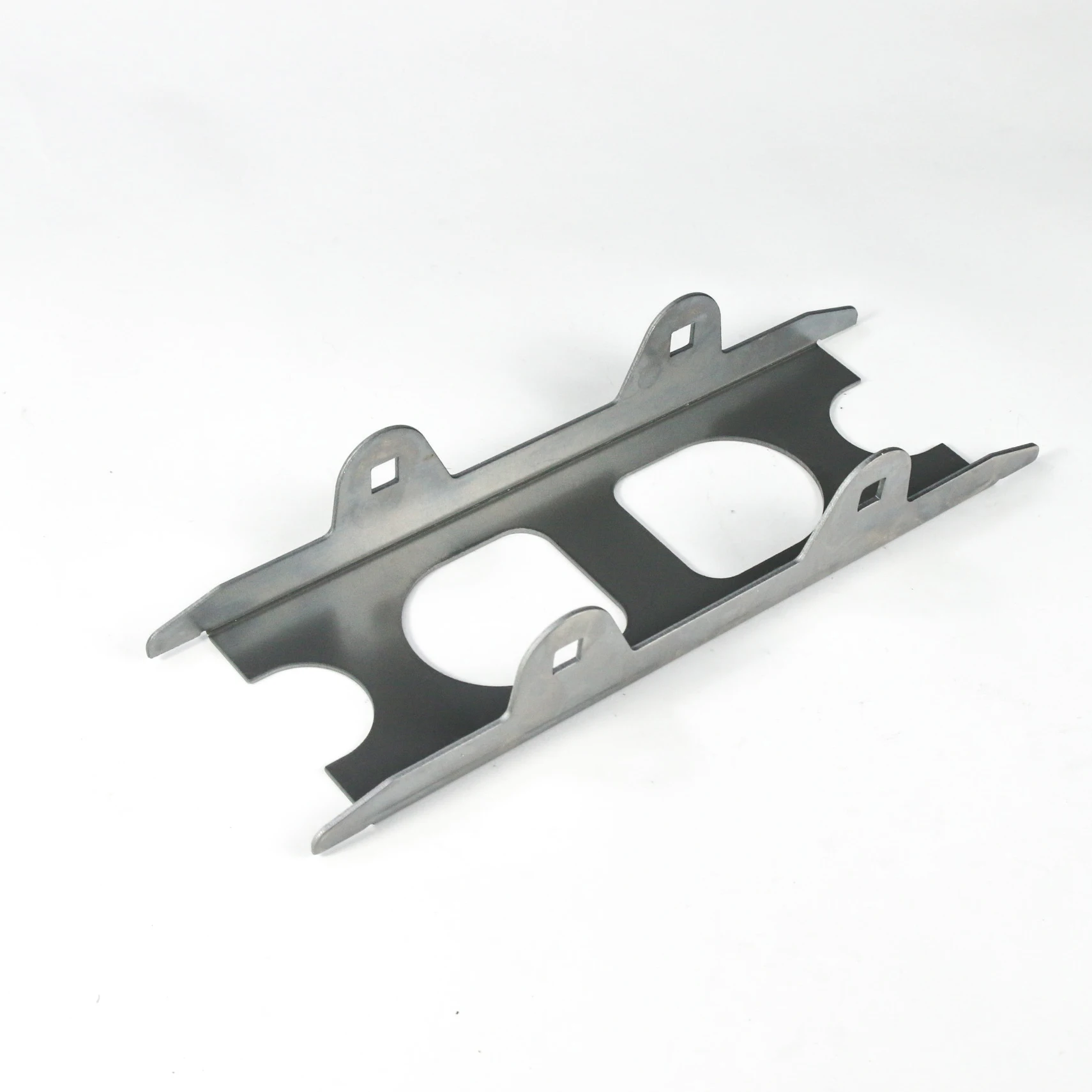 Oem Manufacture High Quality Black Metal Shelf U Wood Framing For Pipes Welding Bracket