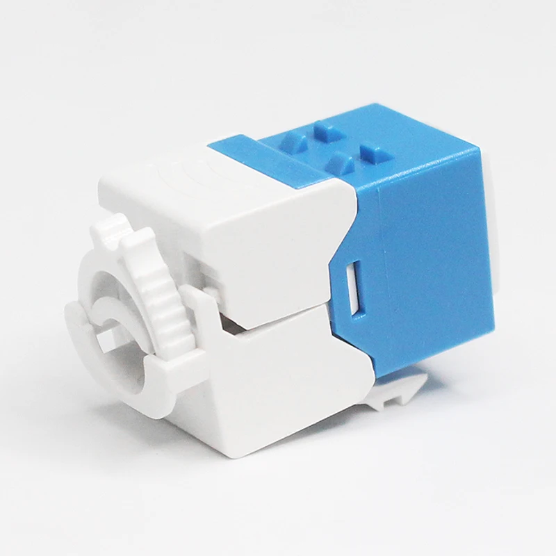 Rj45 cat5e cat6 cat6a UTP  with Smart Cable Tie network 180 degree toolless keystone jack for lan cable keystone jack