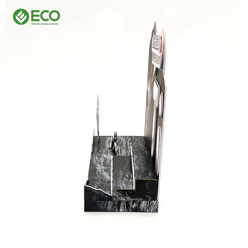 Custom Corrugated Cardboard Pop Water Bottle Display Stands Cardboard Mineral Water Bottle Display Rack