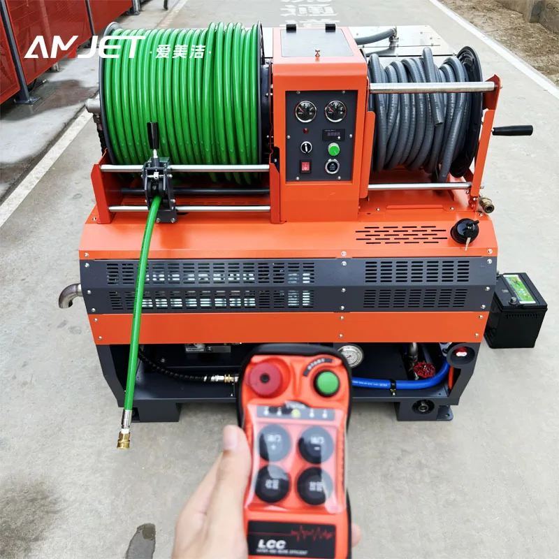 Амджет RAQ2640 3770psi 10gpm 328ft канализационный распылительный шланг 150gal резервуар для воды из нержавеющей стали бензиновый двигатель канализационная машина очистки