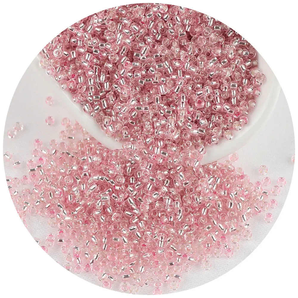36 Colors 450g Perforated Silver Lined Bead 2mm 3mm 4mm Glass Seed Beads Small Bracelet Beads