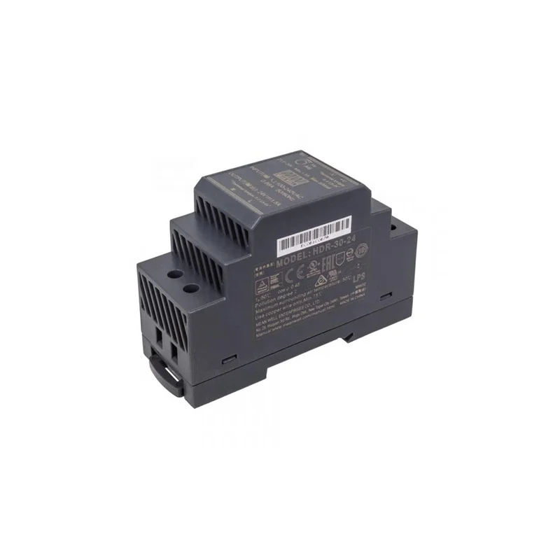 Original MEAN WELL HDR-30-5 30W Ultra Slim Step Shape DIN Rail