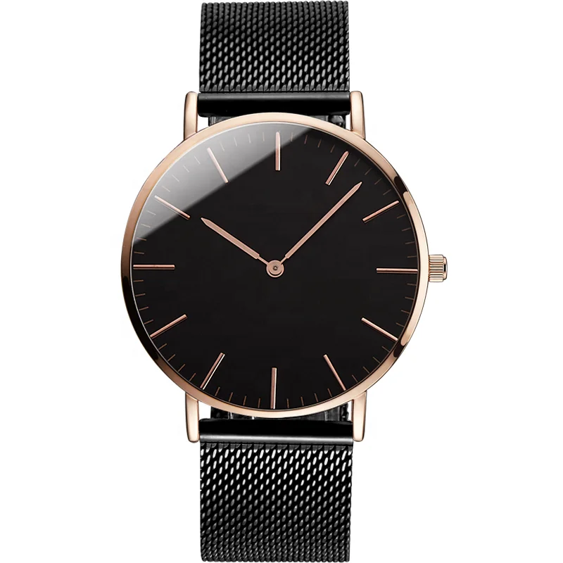 Fashion New Young Boys Watches Ultra Thin Slim Stainless Steel Case Wristwatch Men Watches