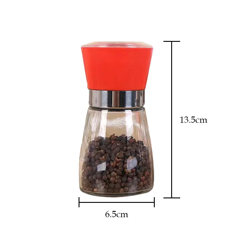 Stainless Seasoning Kitchen Manual Spice Mill Glass Salt Pepper Grinder Plastic Contemporary Mills Bottle Grinding Machine