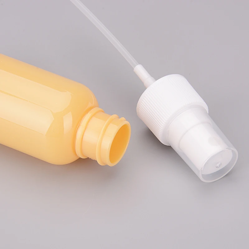 2oz 50ml Wholesale Colorful Empty Plastic Spray Bottle Cosmetic Skin Care Mini PET Bottle with Spray Pump Customized Labeling