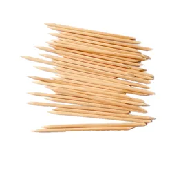 Палочка из оранжевого дерева 7,5 см с двойными концами, маникюрная палочка