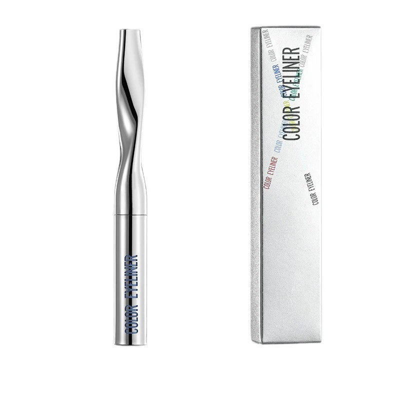 Custom logo Smooth Long-lasting Eye Liner Waterproof Pigment Green Brown Black Pen Women Fashion Color Eyeliner