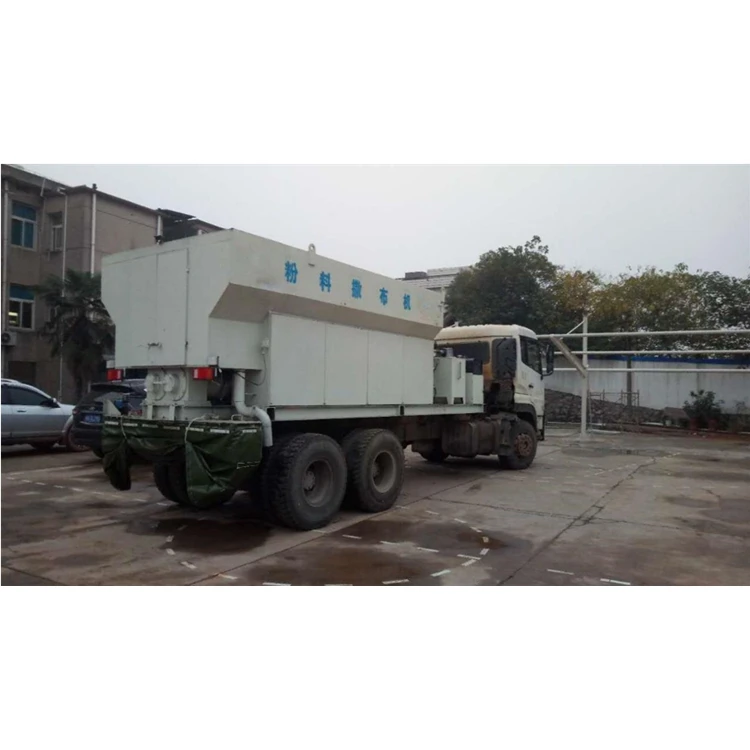 12M3 Intelligent Cement Spreader Lime Powder Spreader Truck For Road Construction