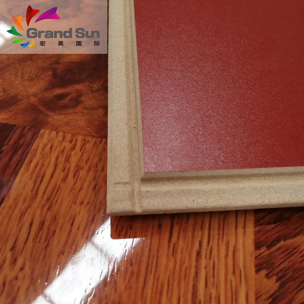 natural wood piano surface laminate flooring made in China