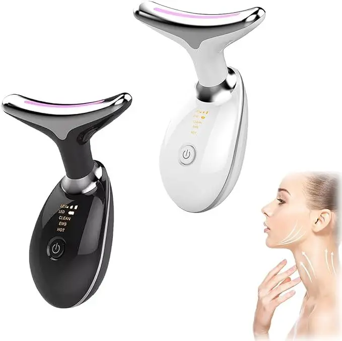 2024 Hot Selling Skin Tightening Anti-aging Face And Neck Lifting Massager Led Photon Therapy Face And Neck Lifting Device