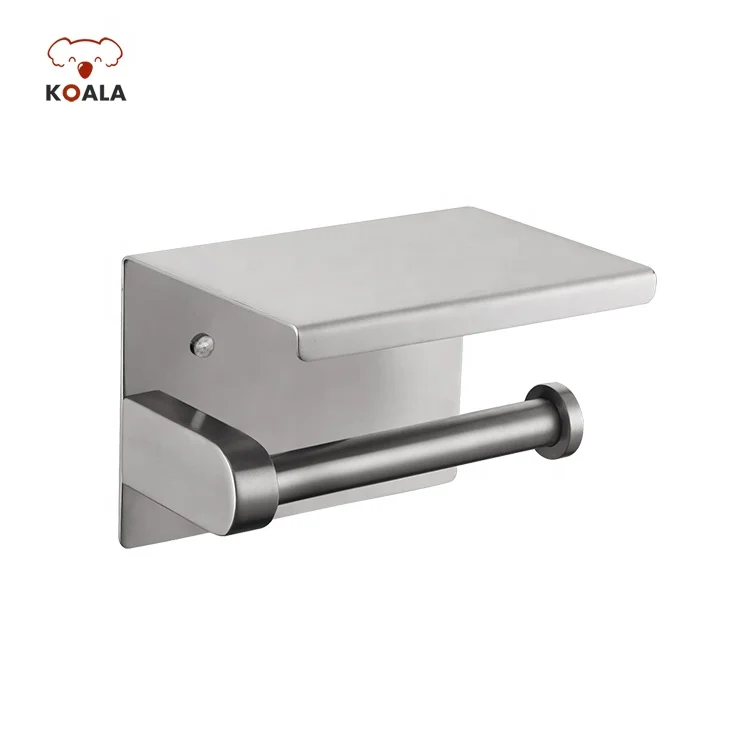 Industrial Bathroom Funny Tissue Toilet Paper Holder with Shelf