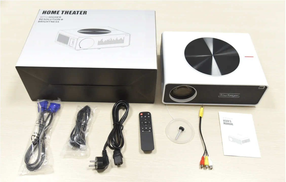 Touyinger Q9W Android Projector Smart TV LED 4K 1080P  Full HD  6500 Lumen  Movie Beamer Video Projector