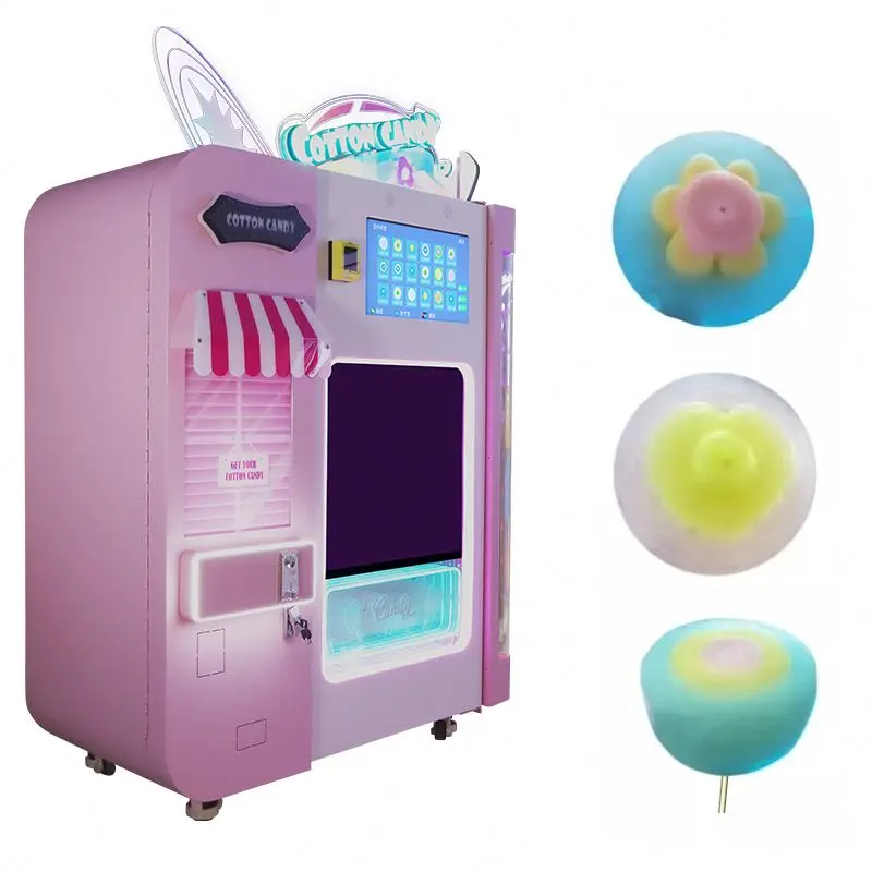 Popular Design Intelligent Commericle Commercial Japanese Commercial Marshmallow For Kid Cotton Candy Making Vending Machine