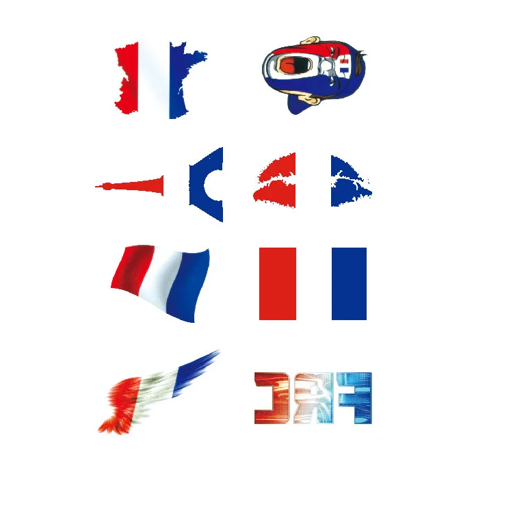 custom flags temporary tattoos  for Qatar  World Cup stickers Brazil flag body tatoo