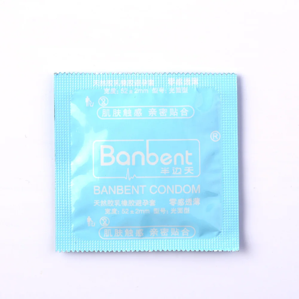 New Arrivals 10 ultra thin thread shaped blue condoms vending condoms  one condom