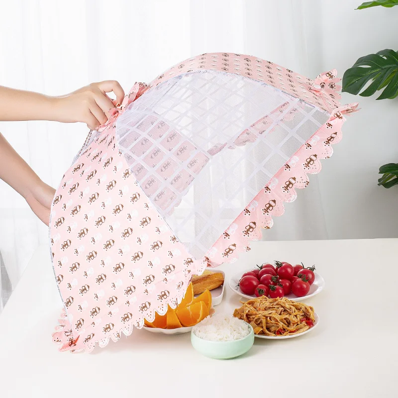 
Kitchen Room Dining Room food Covers Outdoor Food Covers Net Picnic Food Covers For Outside Collapsible Print Mesh Food Covers 