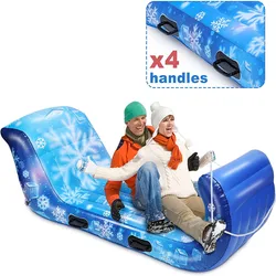 Manufacturers custom inflatable snow tube PVC sled wear resistant cold inflatable ski tube ski board water tug boat