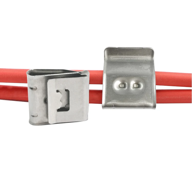 Stainless Steel 304 Solar Panel System Mounting Installation PV Cable Clips Wire Clips