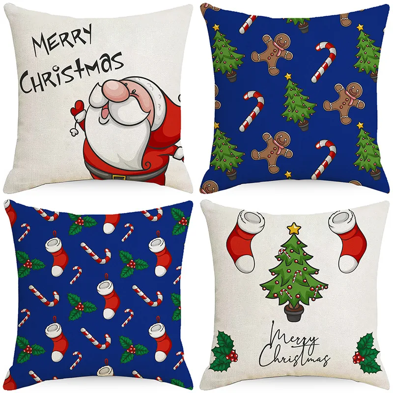 Custom 3D Print  Promotion Gift Pillowcase Wholesale Christmas Pattern Pillow Case