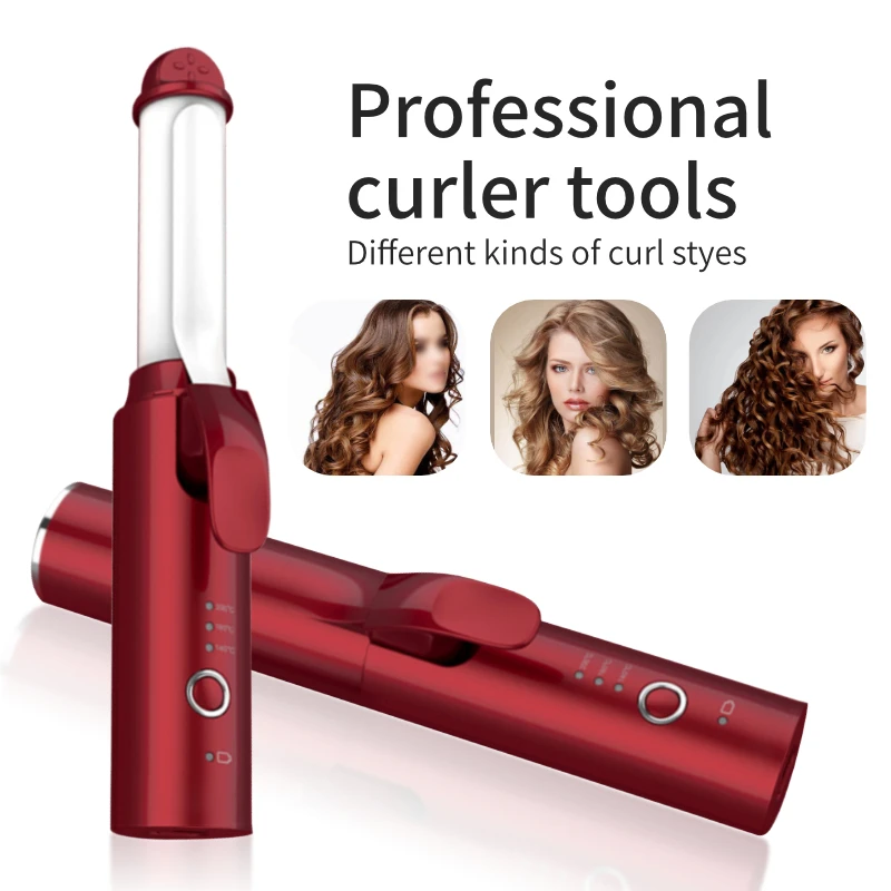 custom made USB Rechargeable Professional Curling Hair Curler