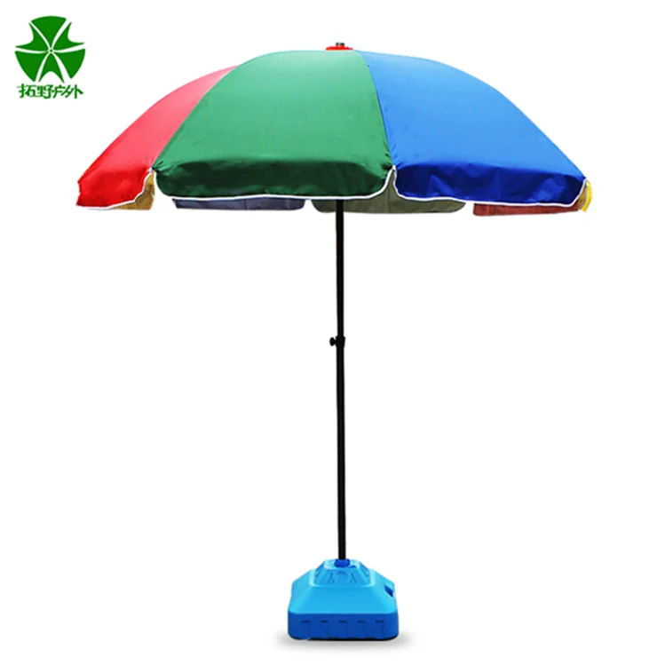 Tuoye China Wholesale Market 8ft 2m Large Orange Black Two Tone Beach Umbrellas with Logo Prints Fringe