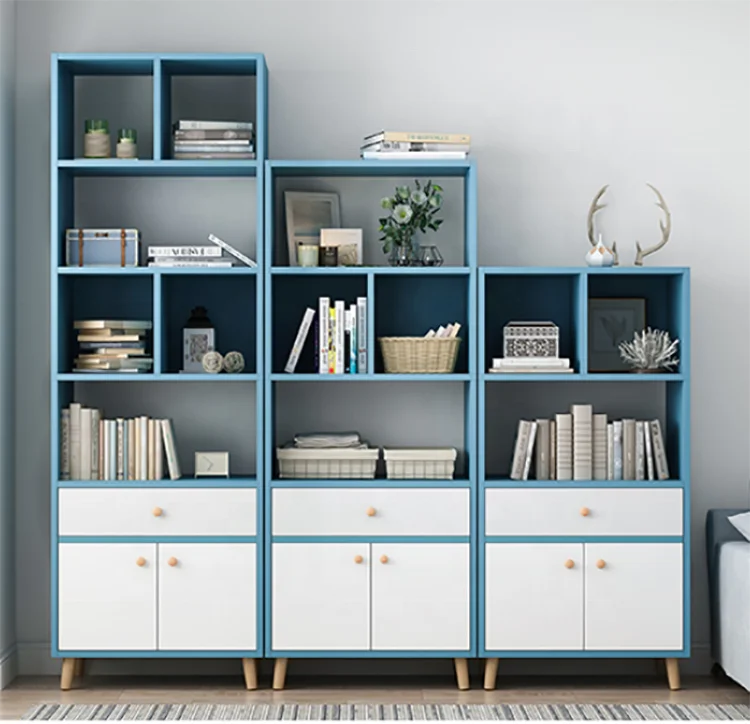 Wholesale Wooden Showcase Cabinet Luxury Wooden Bookshelf Bookcase