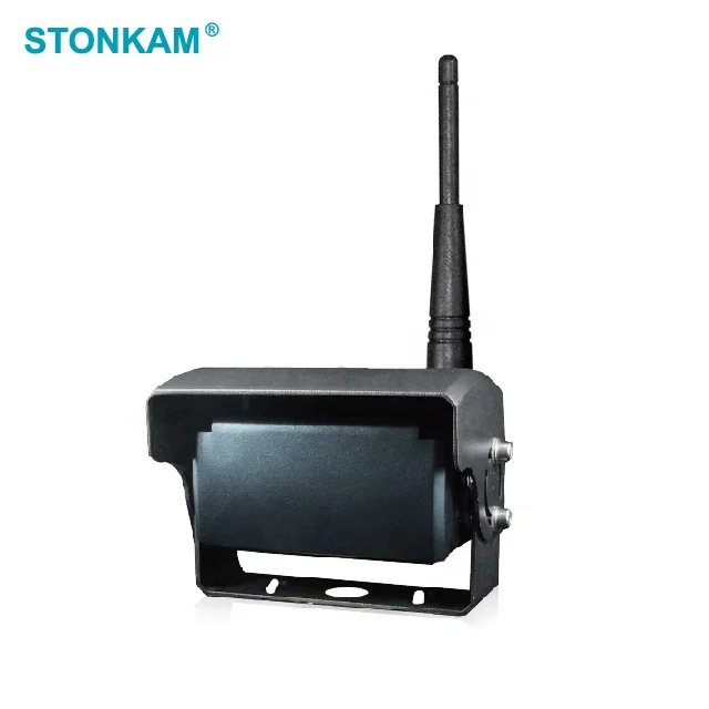 Rear view wireless camera monitor for car truck bus which support quad view and auto pairing