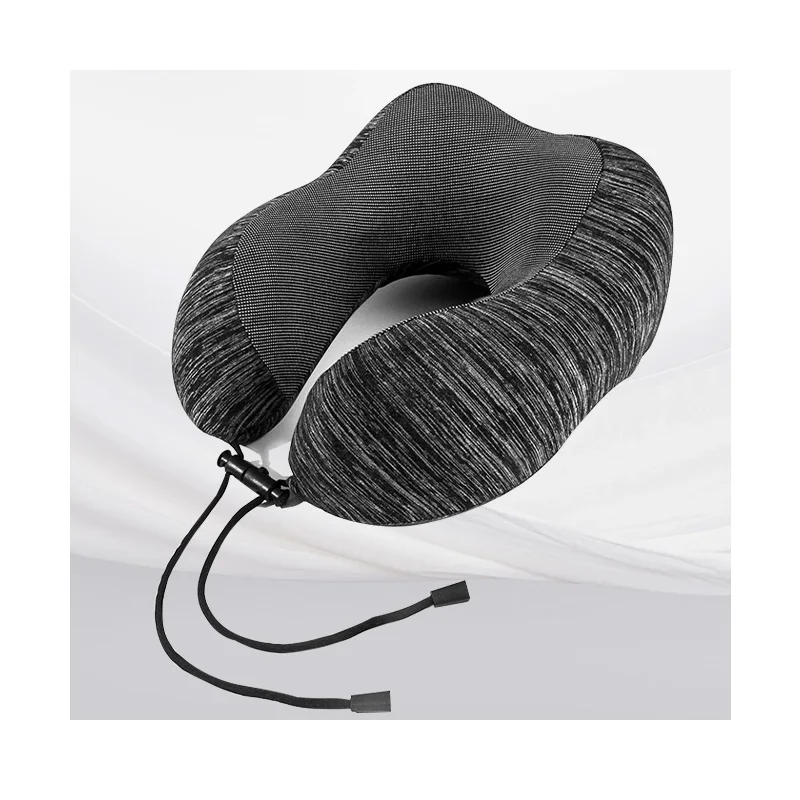 Removable Cover 100% pure memory foam neck pillow comfortable machine washable breathable pillowcase U-shaped travel pillow