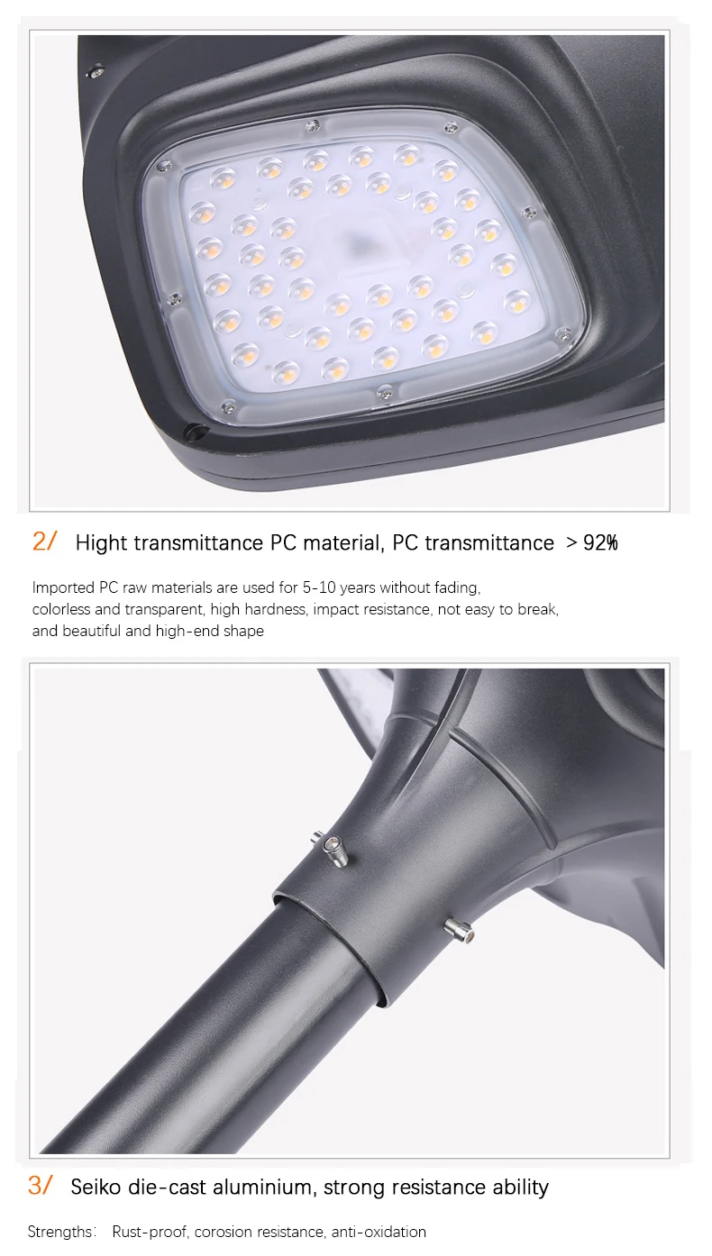 outdoor garden lawn lamp 110V 220v 80W Aluminum LED landscape bollard path road street post light