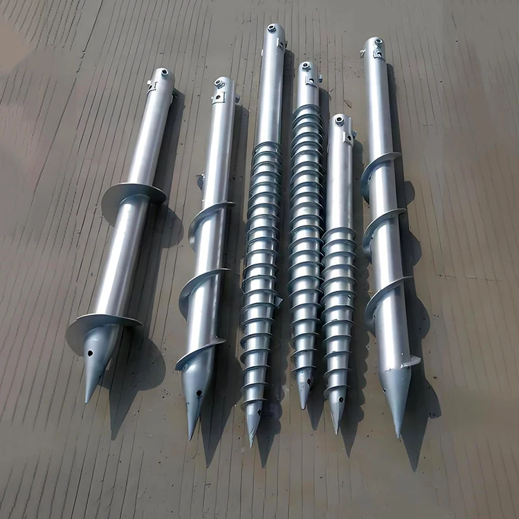 Hot Dip Galvanized Ground Screw Helical Piers Anchor for House Foundation