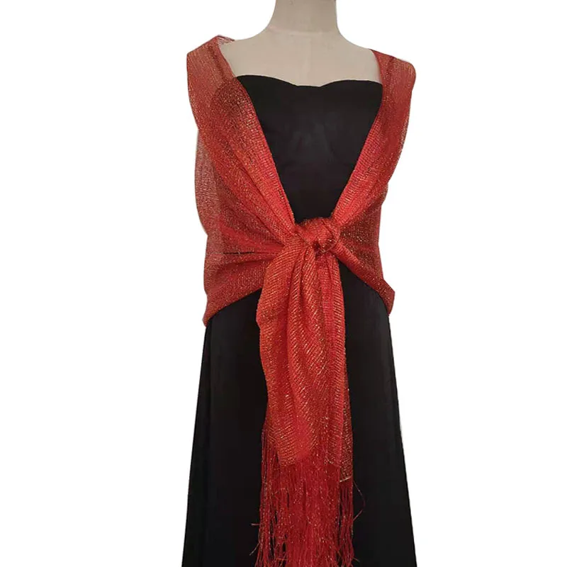 Bride Bridesmaid Shawl Scarf  Wedding Dress Evening Dress Cheongsam Chawl Women Sequined Shawl