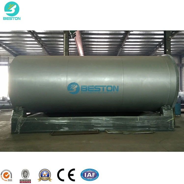 Beston Group BLJ-16 12-16T/D pyrolysis machine waste tyre pyrolysis to fuel oil plant with installation pyrolysis machine