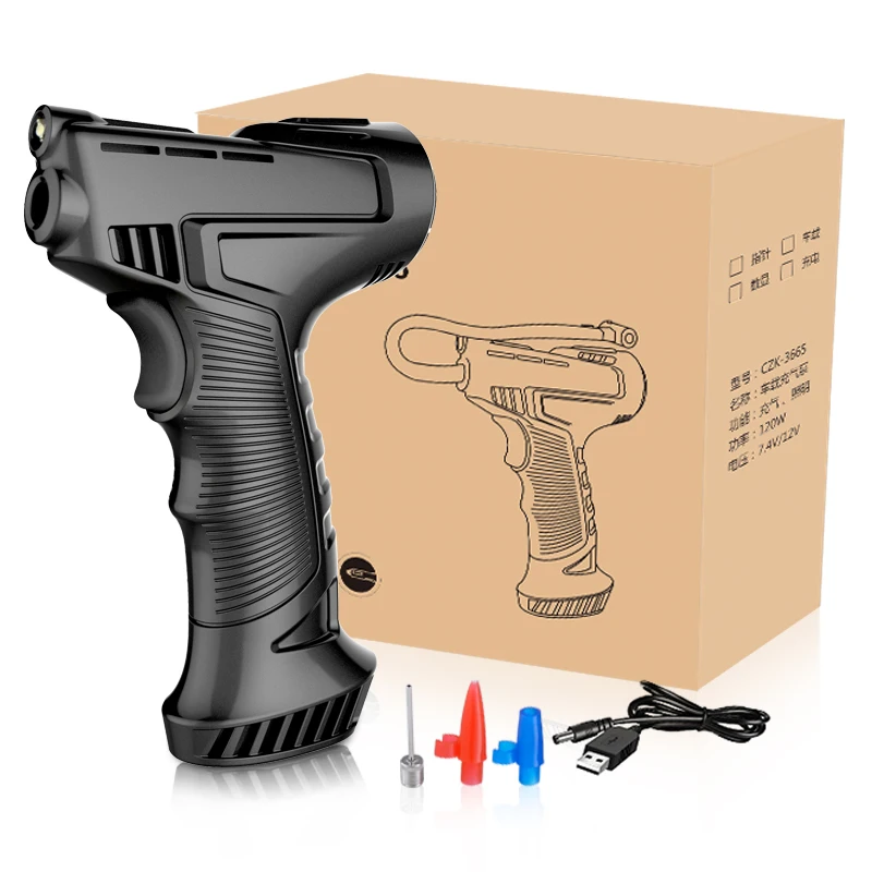 SDK Portable Electric 12v Car Tire Inflator Pump Emergency Rechargeable Cordless Air Compressor