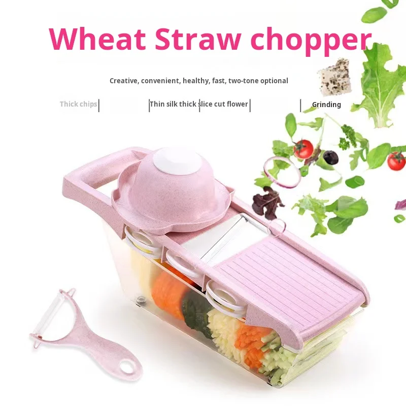 Wheat straw multi-functional vegetable cutter potato shredder shredder slicer grater