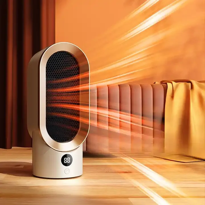 New Style/Model Ceramic PTC Home Foot Warmer Liquid Crystal Display portable Heater Air Electric Fan Heater