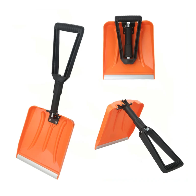 
Collapsible Folding Snow Shovel with Durable Aluminum Edge Blade 