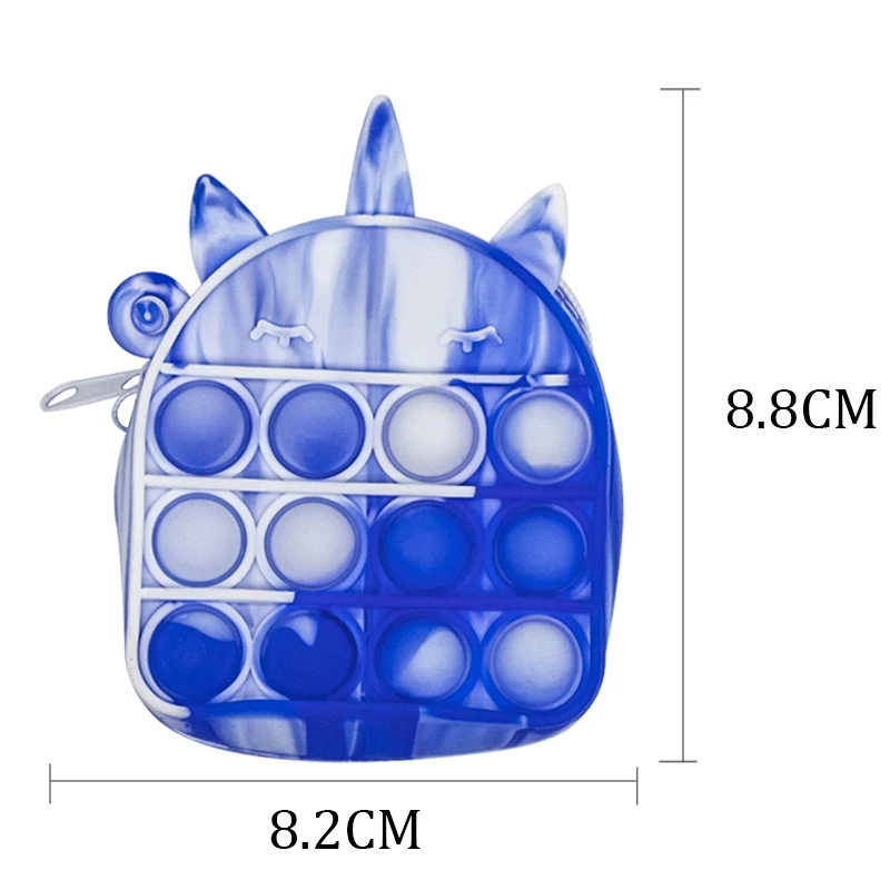 Cheap Silicone Squeeze Unicorn Coin Purses Prevent Anxiety little girls purses pop it unicorn kid coin purse