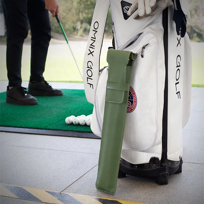 JIFENG JF-GEF002 304 stainless steel  brass metal multi-functional climber stick golf cigar holder with punch, lighter, tube