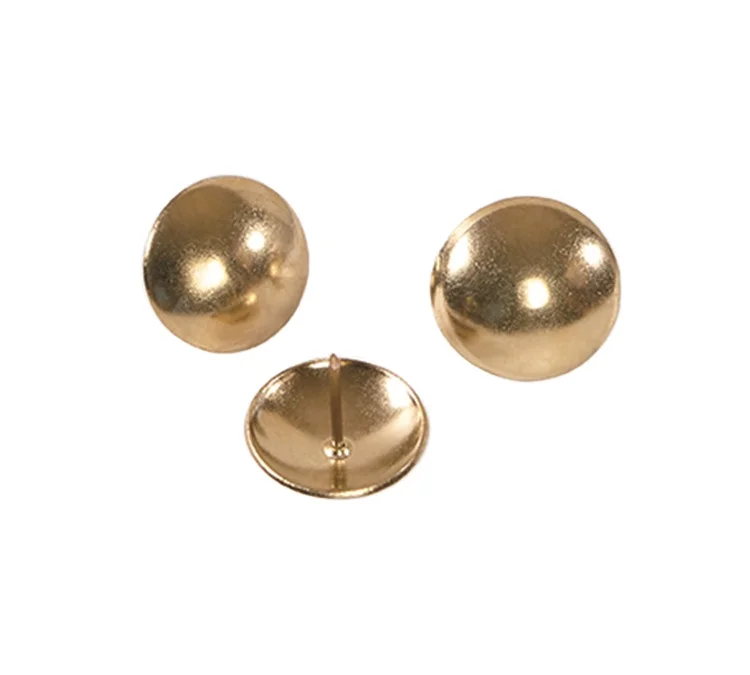 European furniture hardware accessories decorative brass nails gold color vintage decorative bubble nails sofa brass nails